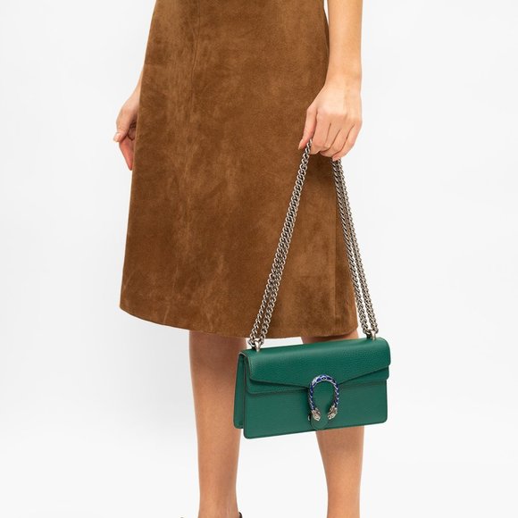 Gucci Small Dionysus Shoulder Bag in Green NEW WITH CARDS AND DUST BAG - Picture 6 of 7